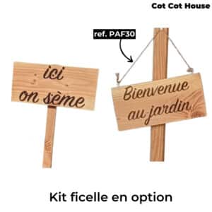 Ficelle pour pancarte bois gravée déco
