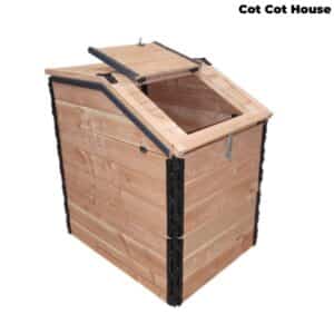 Composteur en douglas 700L à trappe