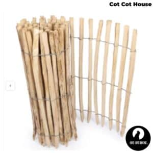 Clôture ganivelle châtaignier fabriquée en France 1m20 x 10m