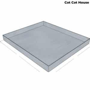 Tiroir mangeoire plateau 405x510x40mm dim.ext galva1010