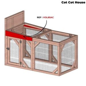 Adaptateur de volière pour poulailler version CONFORT