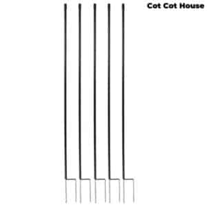 Piquets supplémentaires pour clôture filet pour poules